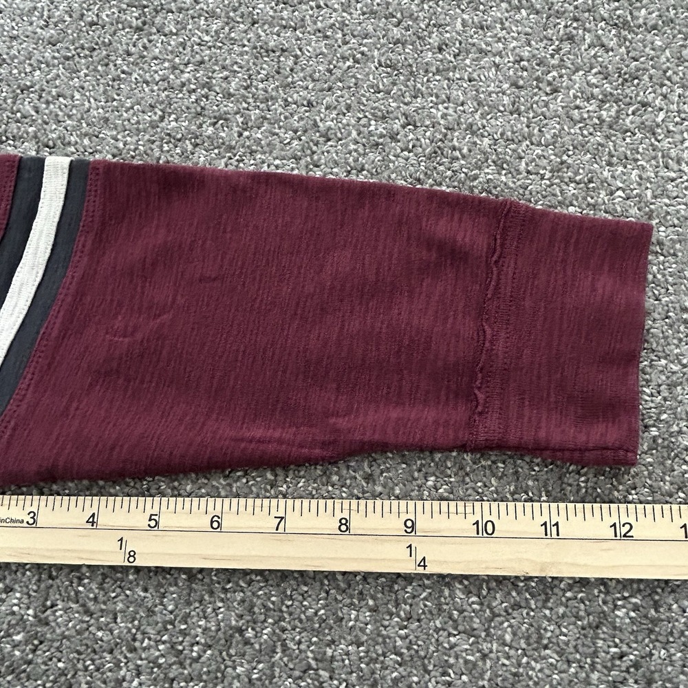 Harley-Davidson Women's Lace-Up Knit Logo Top Black Burgundy Scoop Neck LARGE - Picture 10 of 10